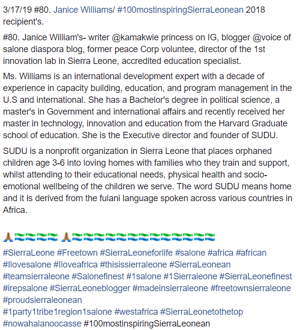 janice inspiring sleans